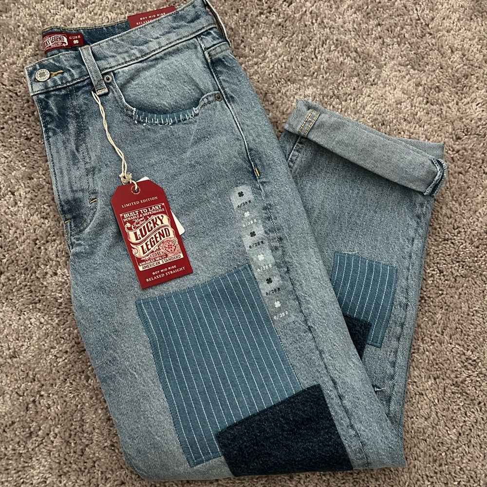 Lucky Brand Patchwork Jeans